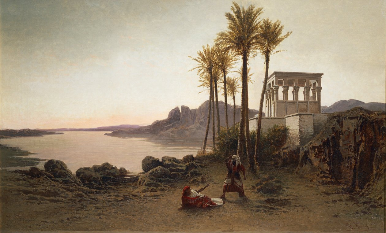 Cena de Aida de Giuseppe Verdi, pintura de Achilles Formis (1832-1906), Itália de Achille Formis Befani