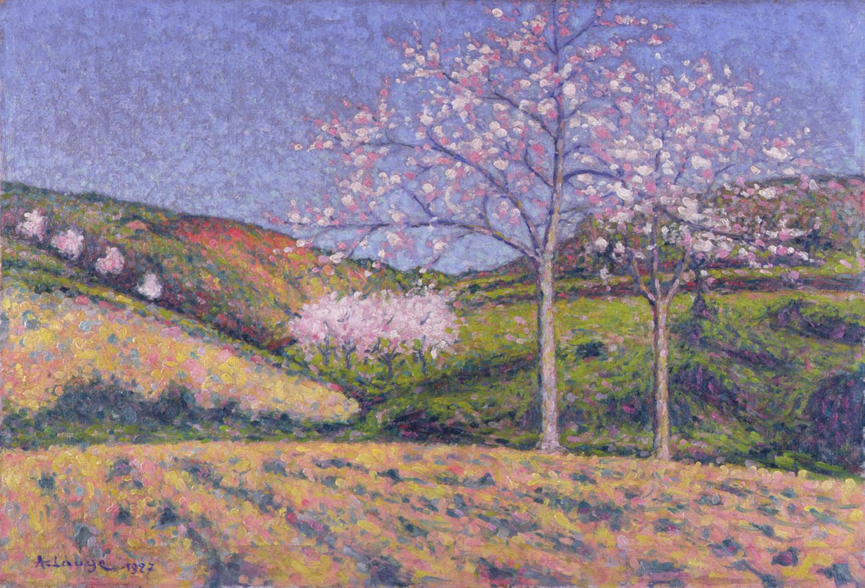 Amendoeiras em flor de Achille Lauge