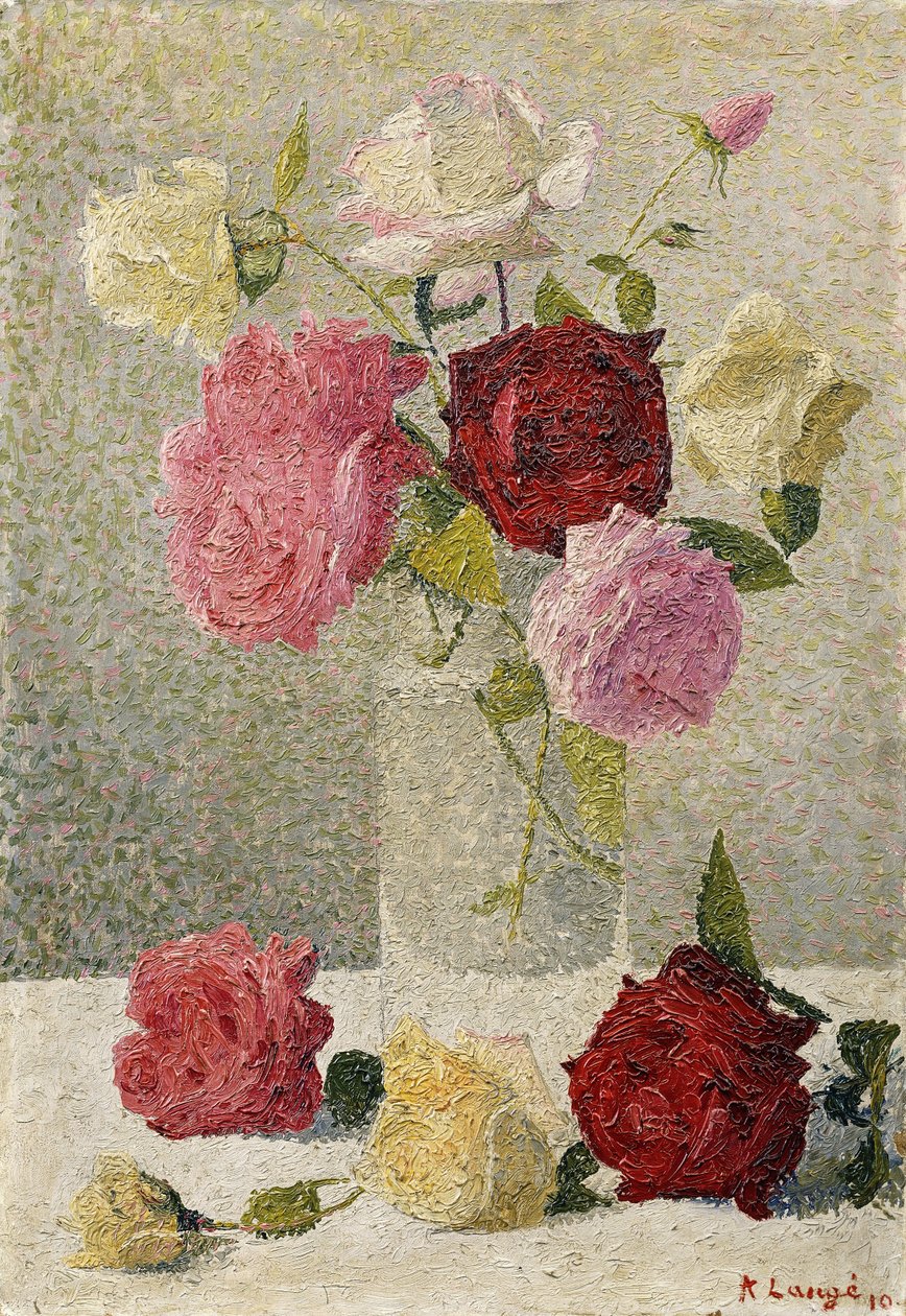 Rosas em um Vaso de Achille Lauge