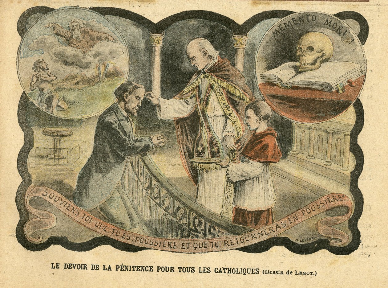 Ilustração de Achille Lemot (1846-1909) em Le Pelerin de Achille Lemot