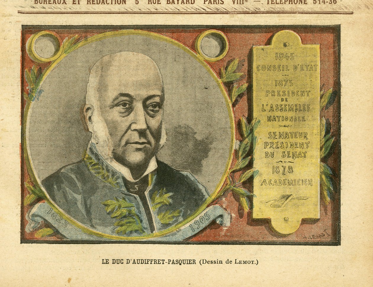 Ilustração de Achille Lemot (1846-1909) em Le Pelerin de Achille Lemot