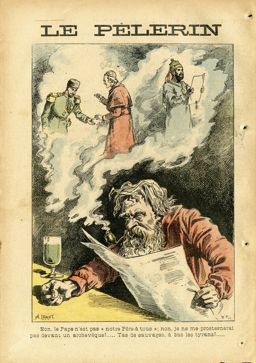 Ilustração de Achille Lemot (1846-1909) em Le Pelerin de Achille Lemot