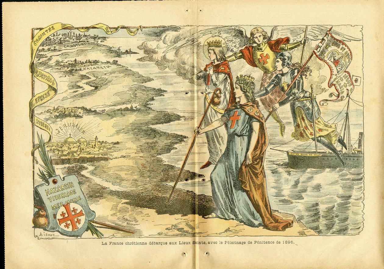 Ilustração de Achille Lemot (1846-1909) em Le Pelerin de Achille Lemot