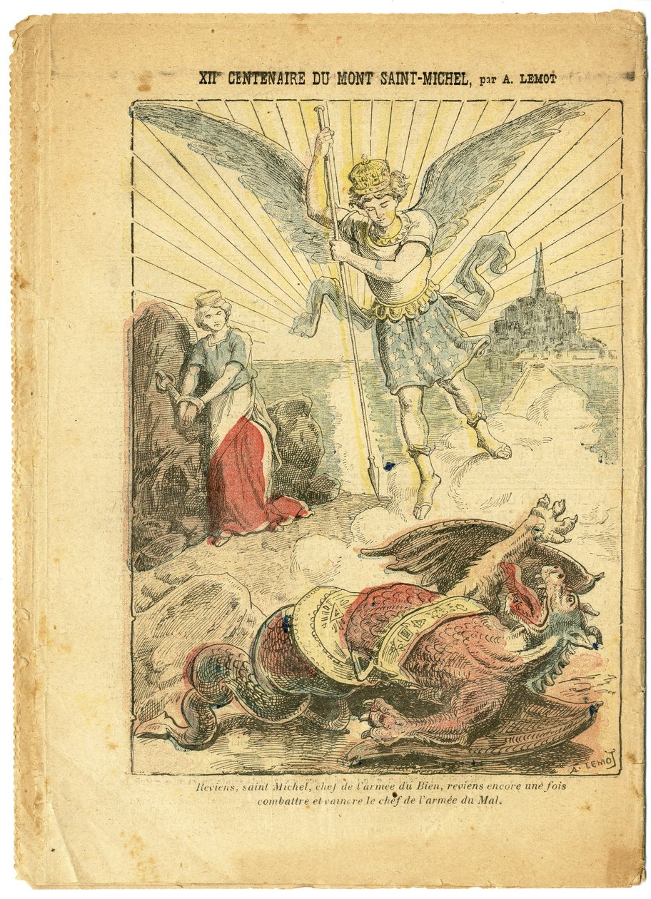Ilustração de Achille Lemot (1846-1909) em Le Pelerin de Achille Lemot