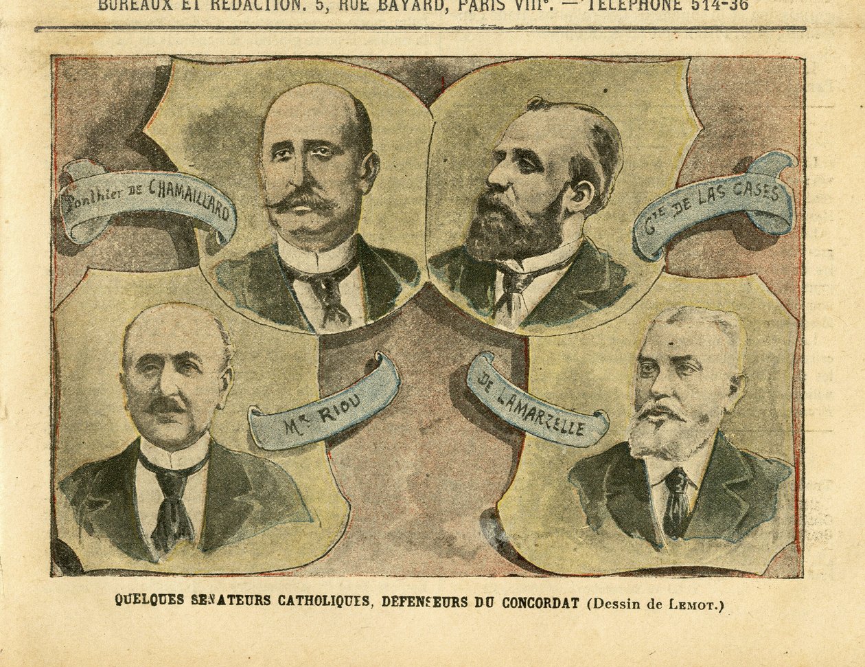 Ilustração de Achille Lemot (1846-1909) em Le Pelerin de Achille Lemot