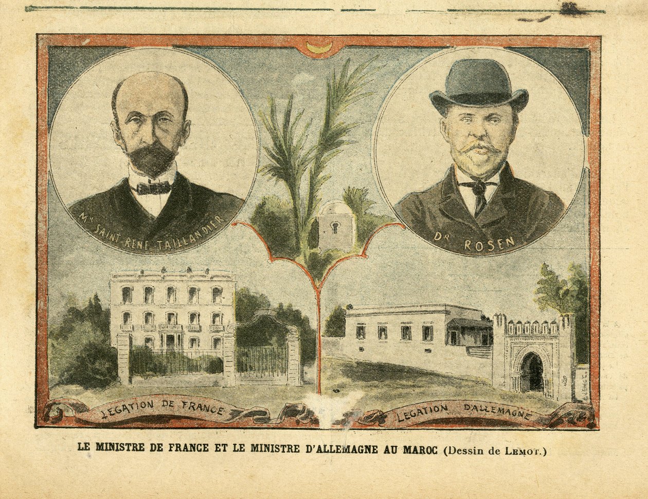 Ilustração de Achille Lemot (1846-1909) em Le Pelerin de Achille Lemot