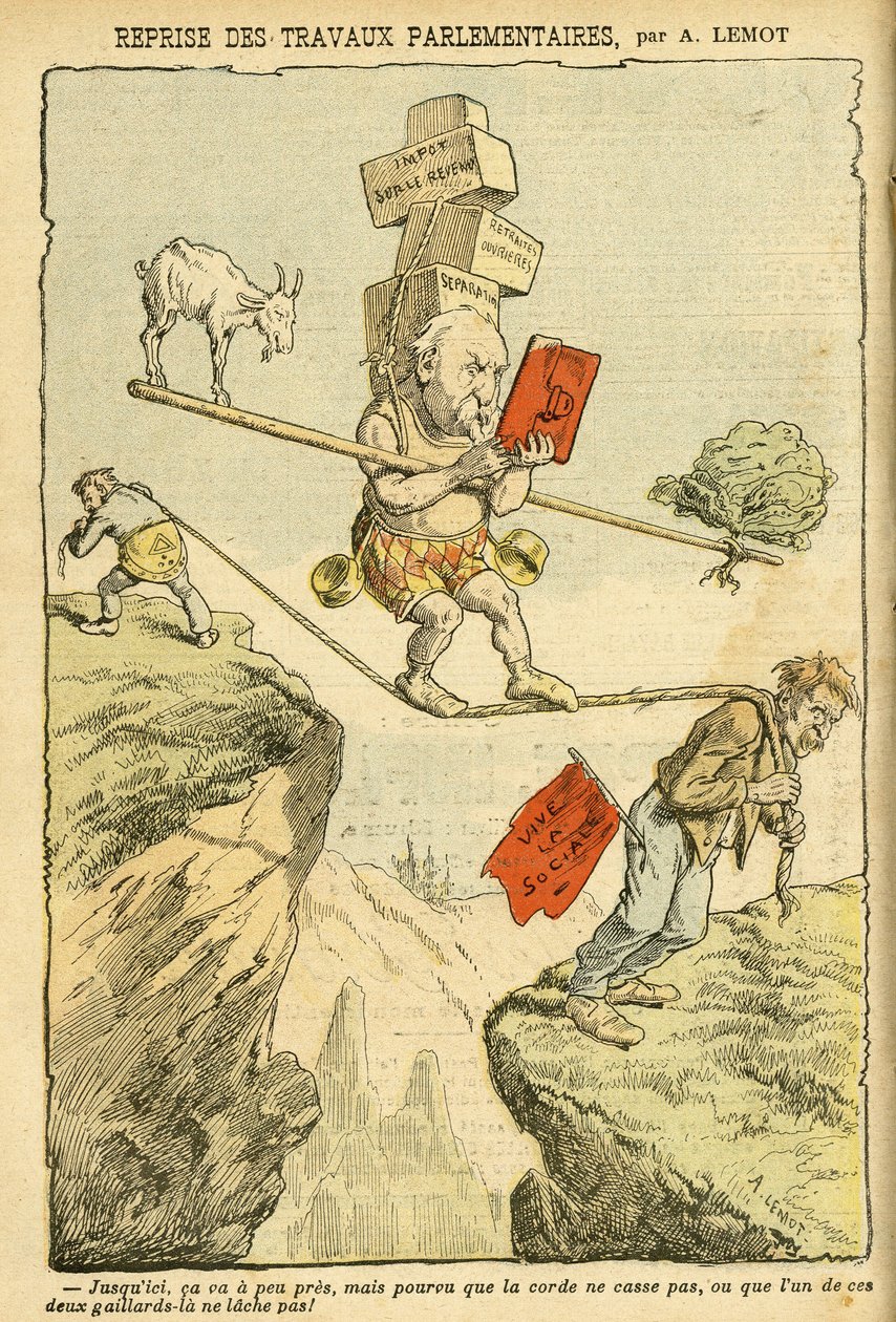Ilustração de Achille Lemot (1846-1909) em Le Pelerin de Achille Lemot