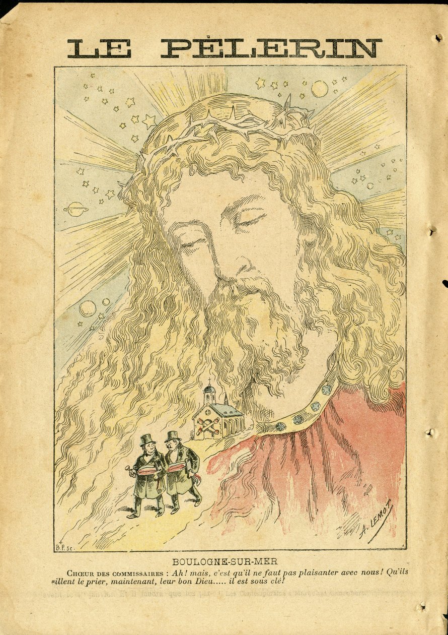 Ilustração de Achille Lemot (1846-1909) em Le Pelerin de Achille Lemot