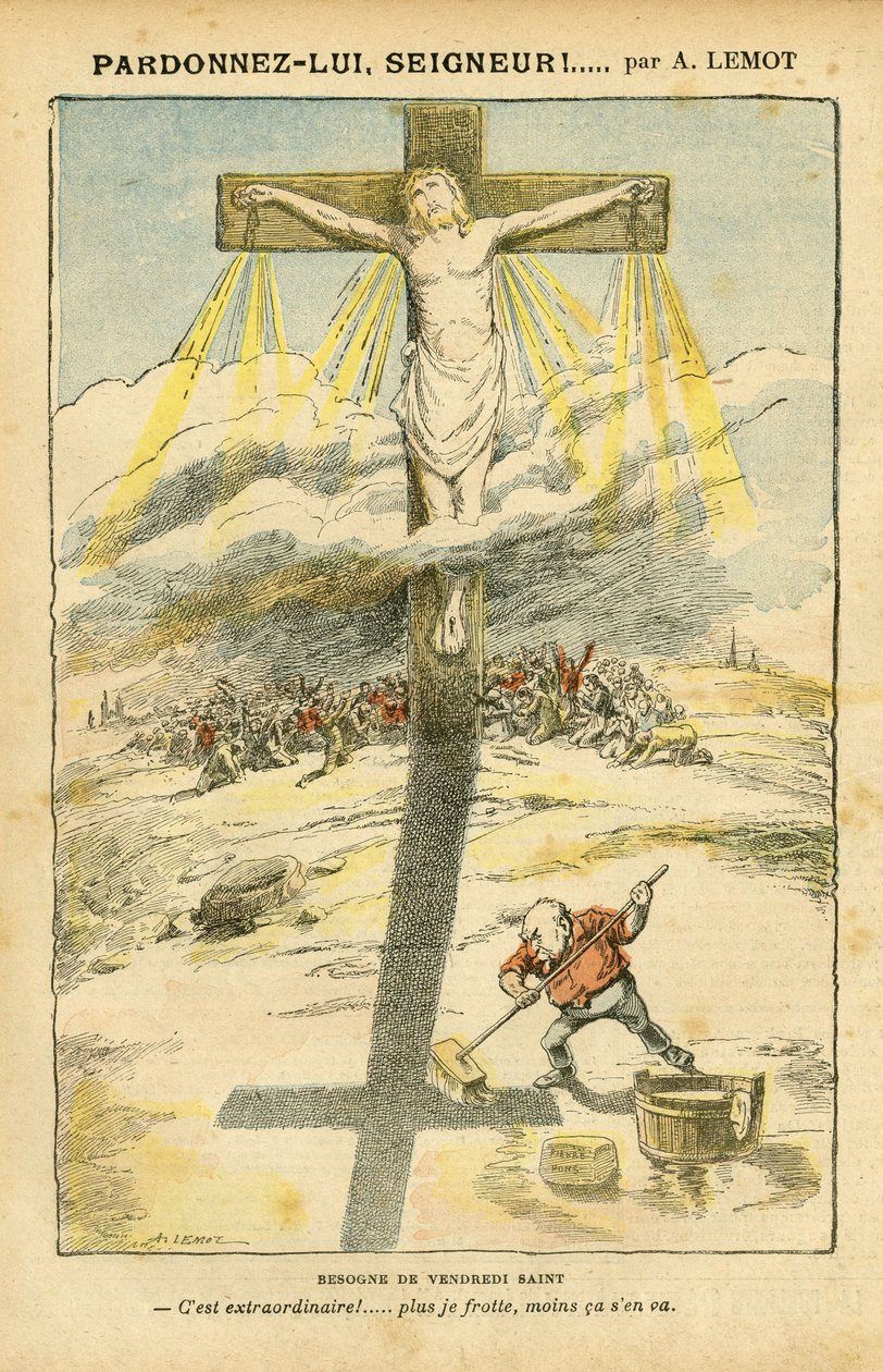 Ilustração de Achille Lemot (1846-1909) em Le Pelerin de Achille Lemot