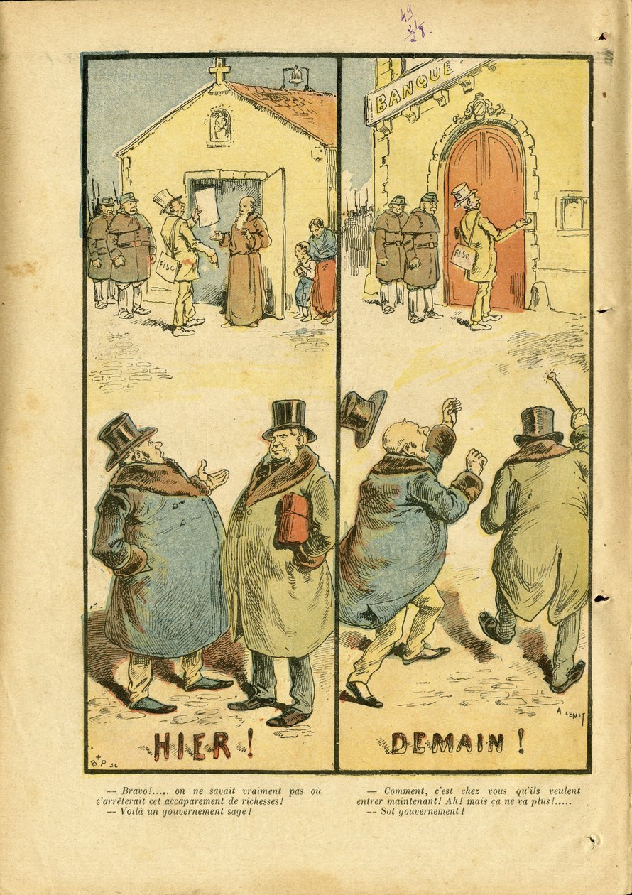 Ilustração de Achille Lemot (1846-1909) em Le Pelerin de Achille Lemot