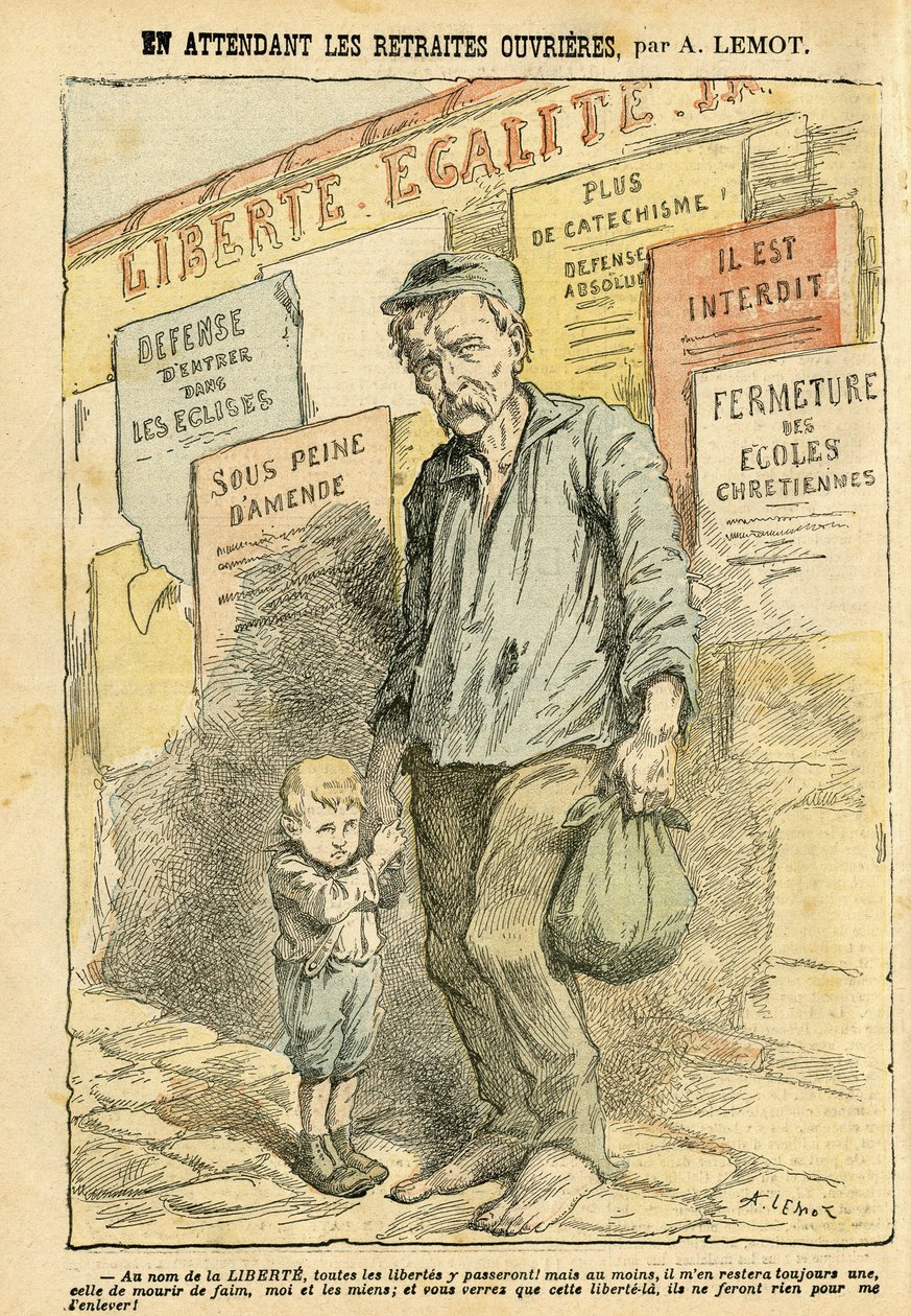 Ilustração de Achille Lemot (1846-1909) em Le Pelerin de Achille Lemot