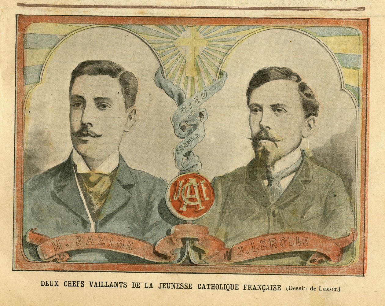 Ilustração de Achille Lemot (1846-1909) em Le Pelerin de Achille Lemot