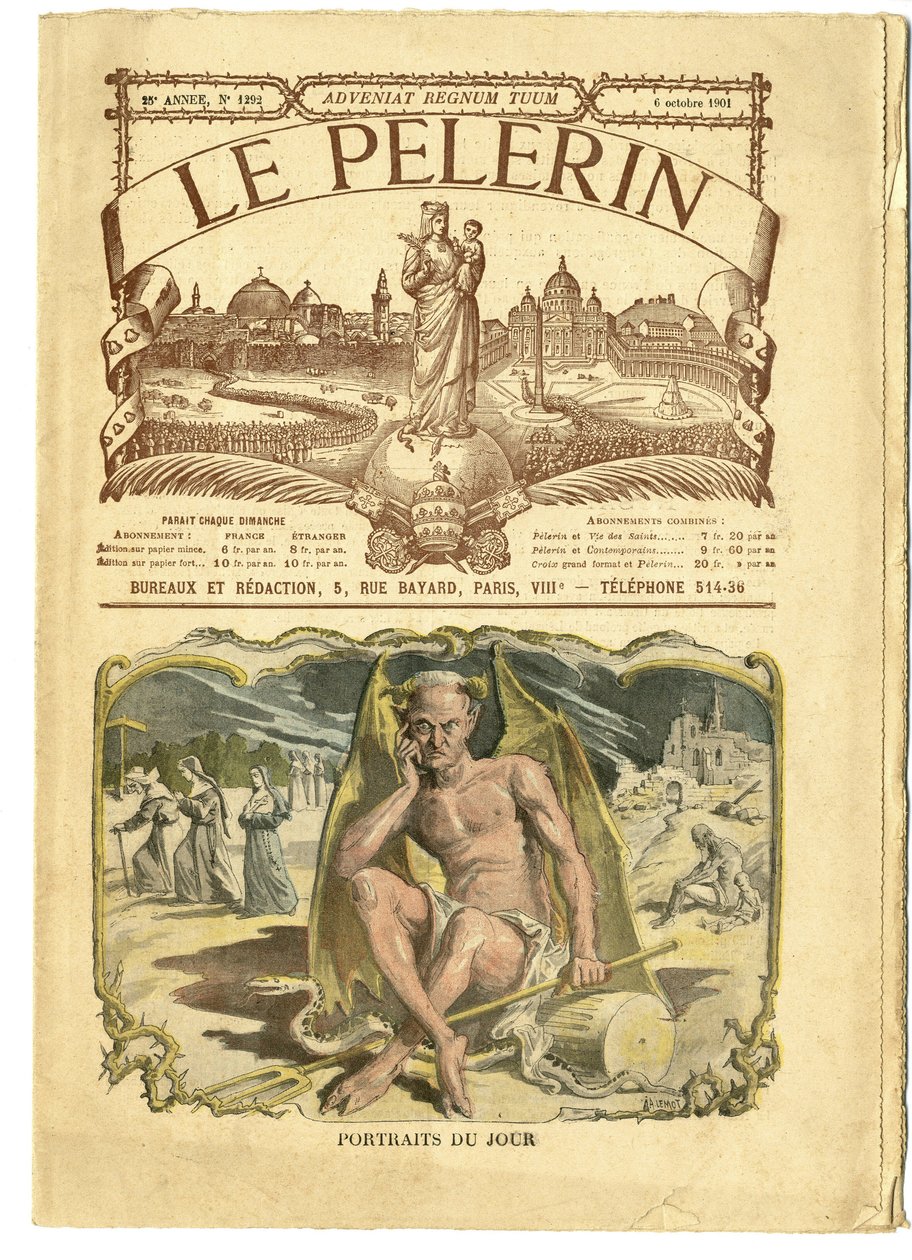 Ilustração de Achille Lemot (1846-1909) em Le Pelerin de Achille Lemot