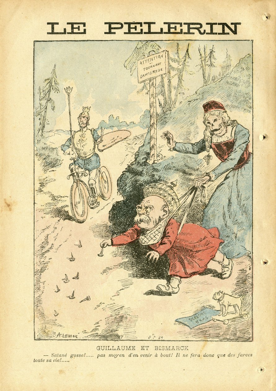 Ilustração de Achille Lemot (1846-1909) em Le Pelerin de Achille Lemot