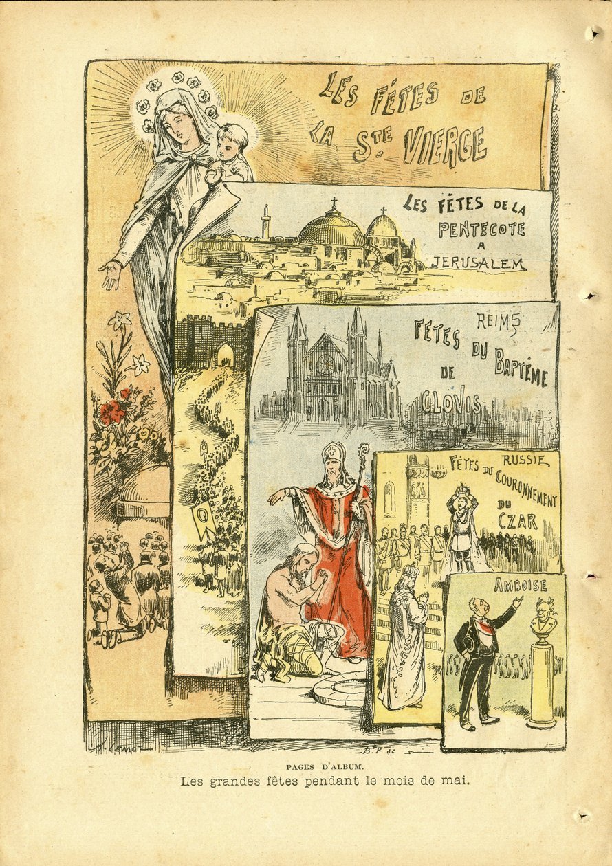 Ilustração de Achille Lemot (1846-1909) em Le Pelerin de Achille Lemot