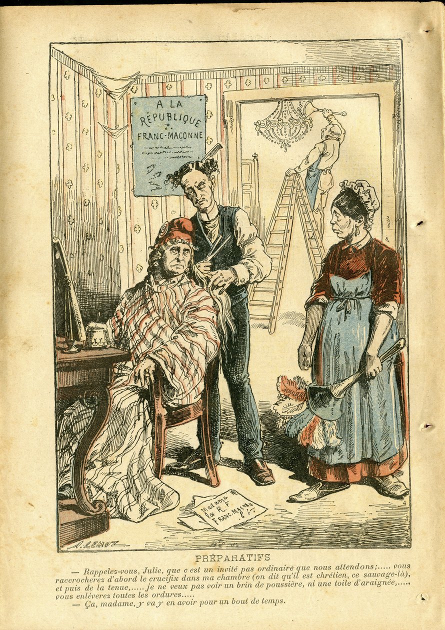 Ilustração de Achille Lemot (1846-1909) em Le Pelerin de Achille Lemot