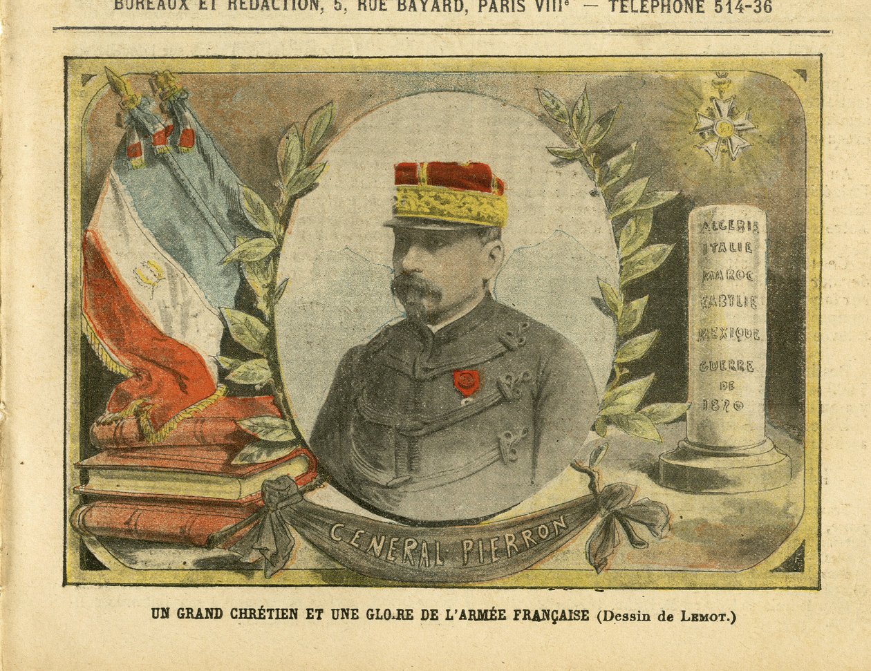 Ilustração de Achille Lemot (1846-1909) em Le Pelerin de Achille Lemot