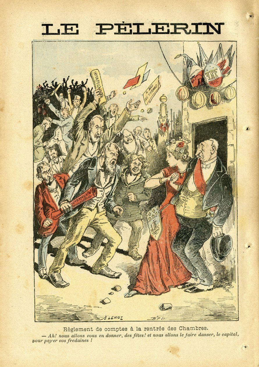 Ilustração de Achille Lemot (1846-1909) em Le Pelerin de Achille Lemot