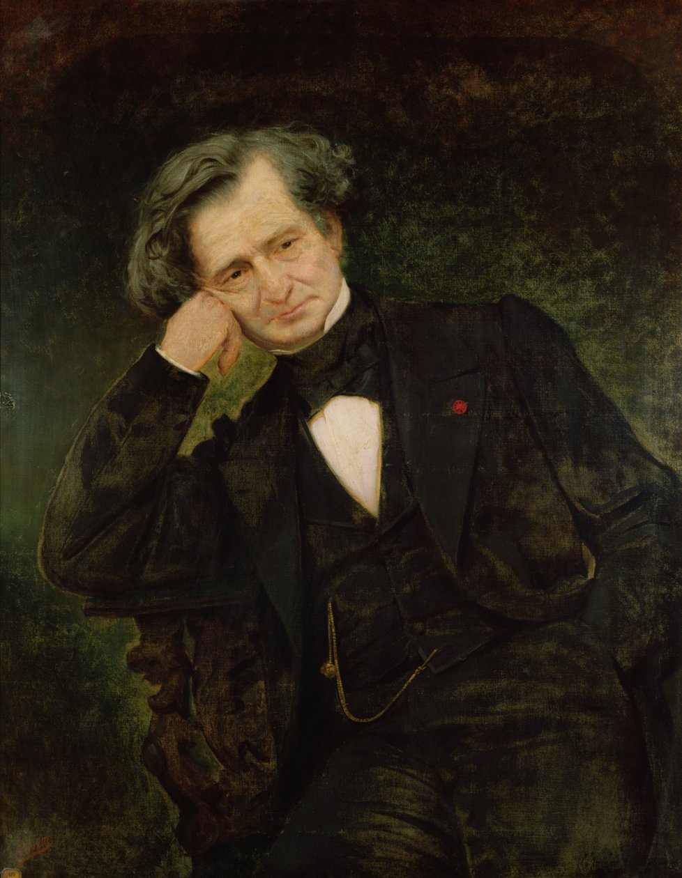 Retrato de Hector Berlioz (1803-69) de Achille Peretti