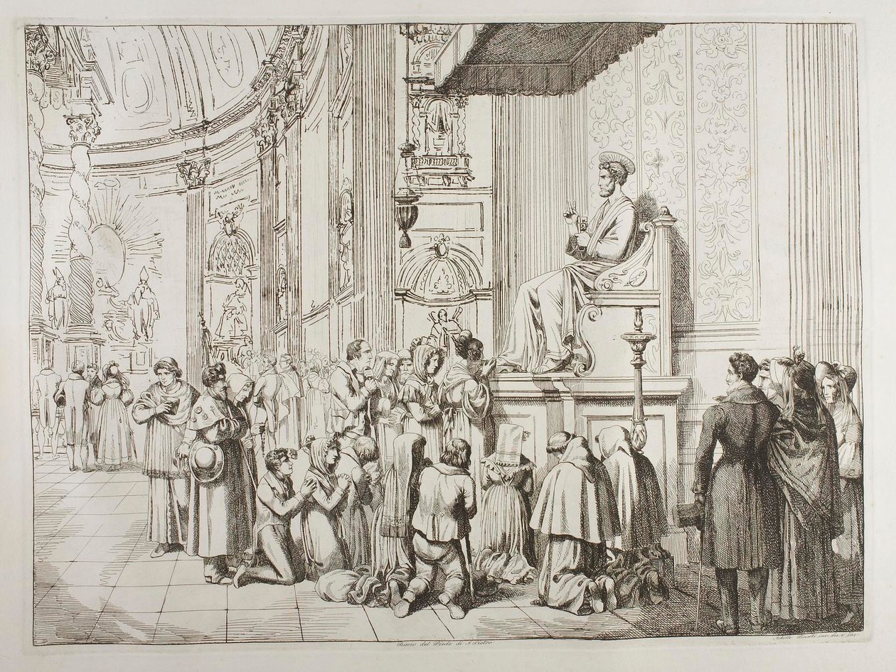 Beijar os pés de São Pedro de Achille Pinelli