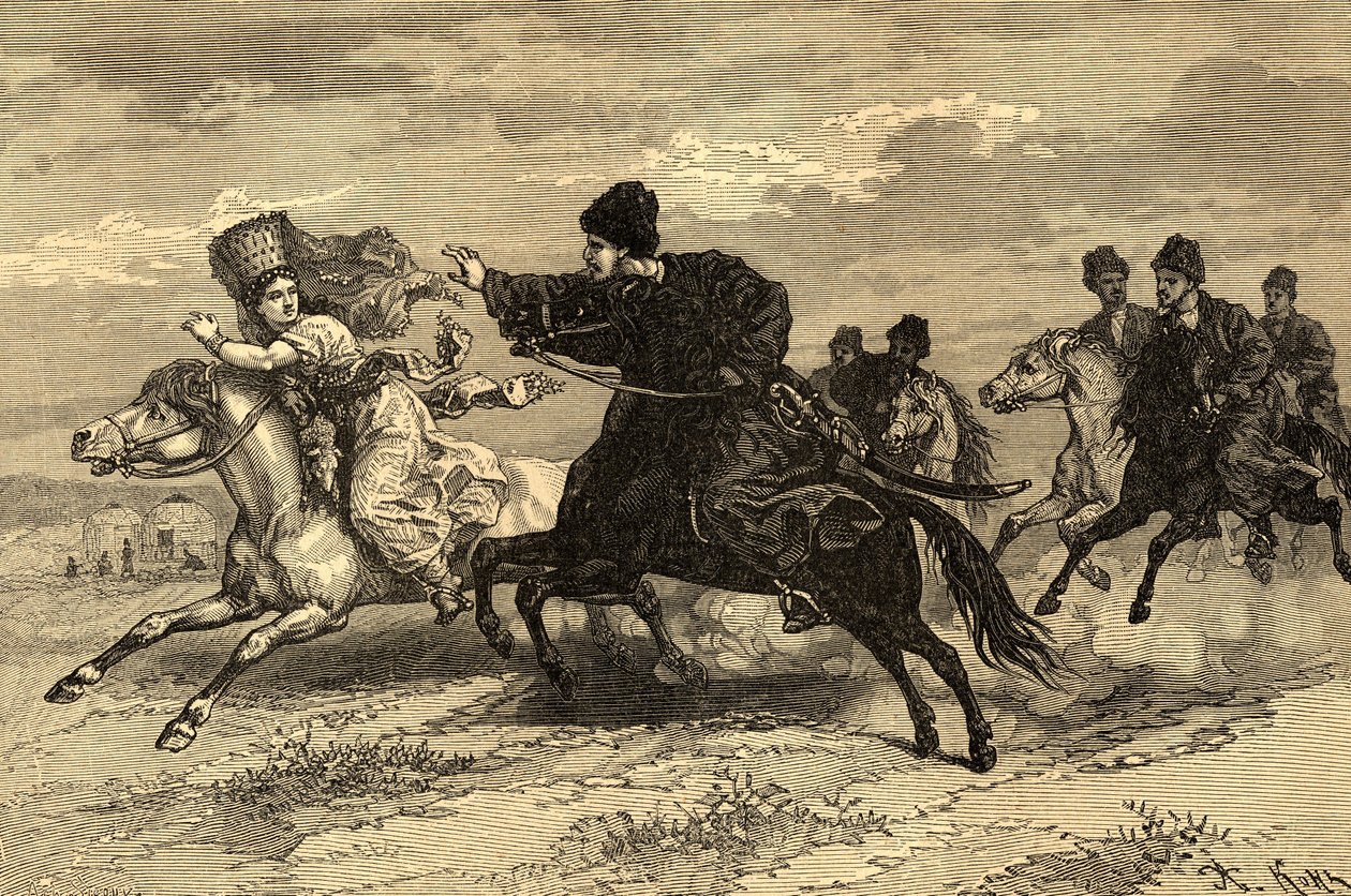 Gravura em "Os Povos da Terra" 1890 (gravura) de Achille Sirouy