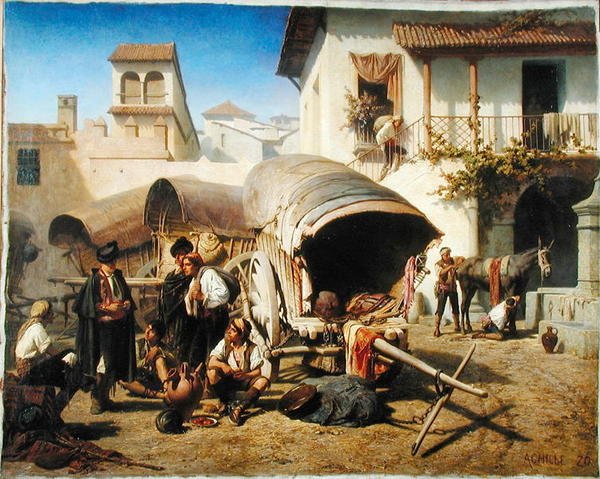 Posada San Rafael, Córdoba, c.1861 de Achille Zo
