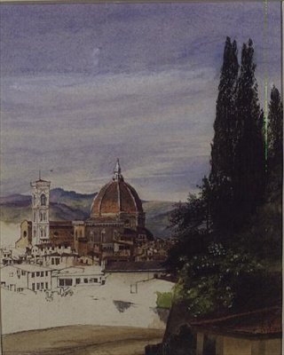 Florença de Boboli Gardens (inacabado) de Ada Dundas