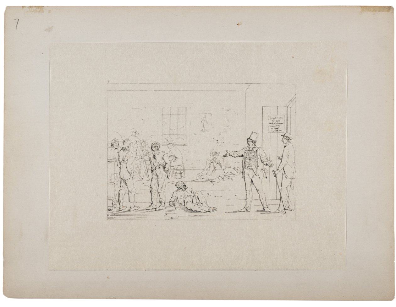 Comprando um substituto no norte durante a guerra, c.1880-90 de Adalbert John Volck