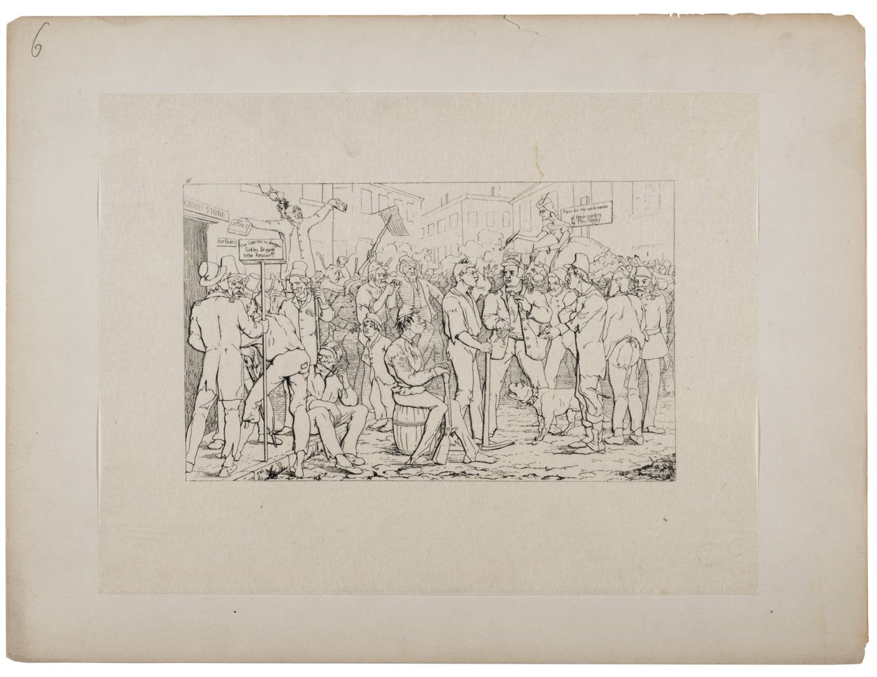 Alistamento da Brigada de Foices, c.1880-90 de Adalbert John Volck