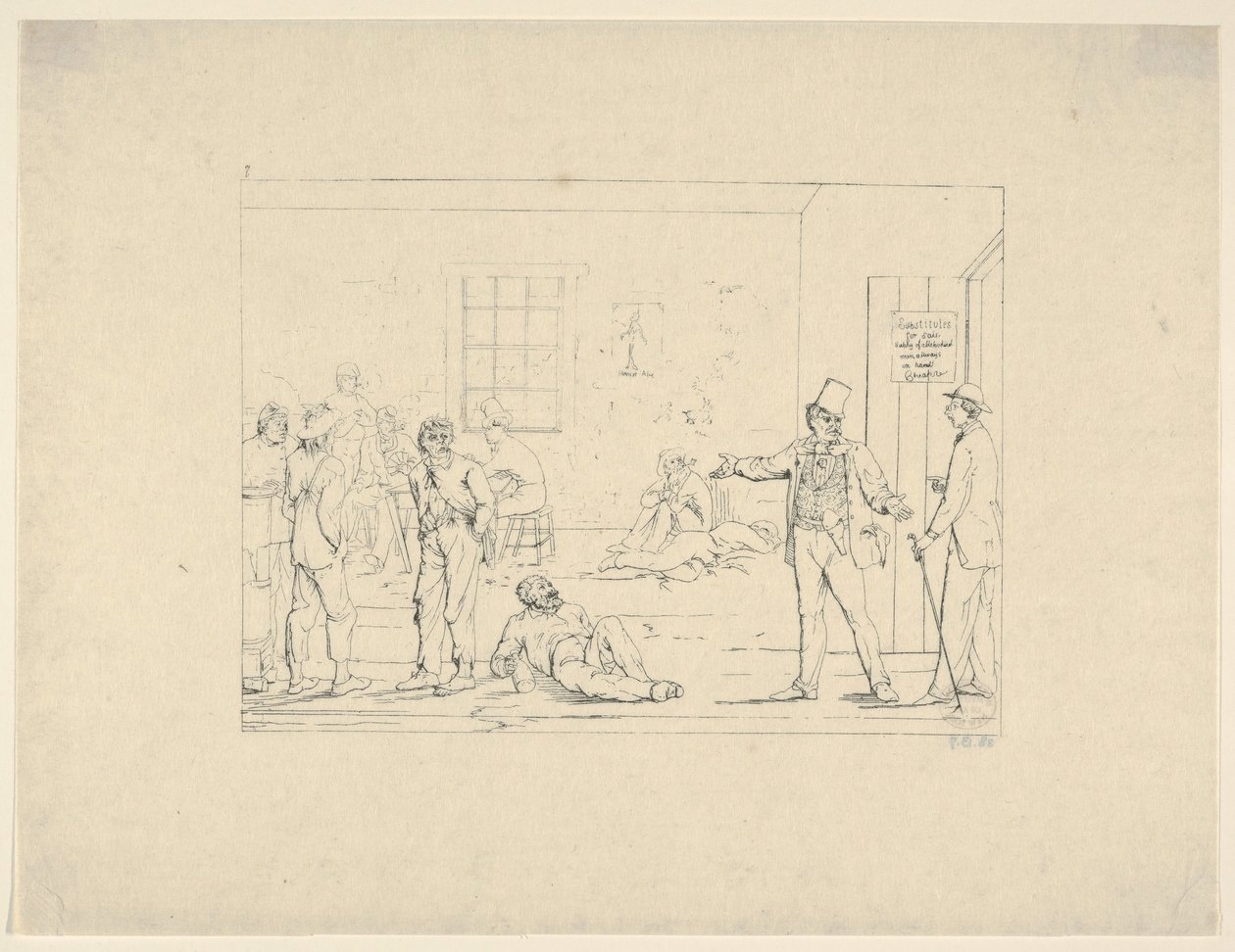Comprando um substituto no norte durante a guerra de gravuras de guerra confederadas, 1861-63. de Adalbert John Volck