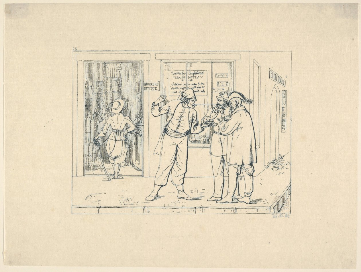 Notas confederadas falsificadas oferecidas publicamente para venda na cidade de Love Brotherly ..., 1861-63. de Adalbert John Volck