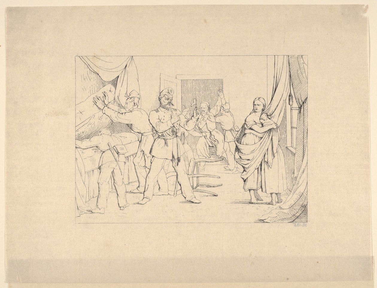 Procurando armas de gravuras de guerra confederadas, 1861-63. de Adalbert John Volck