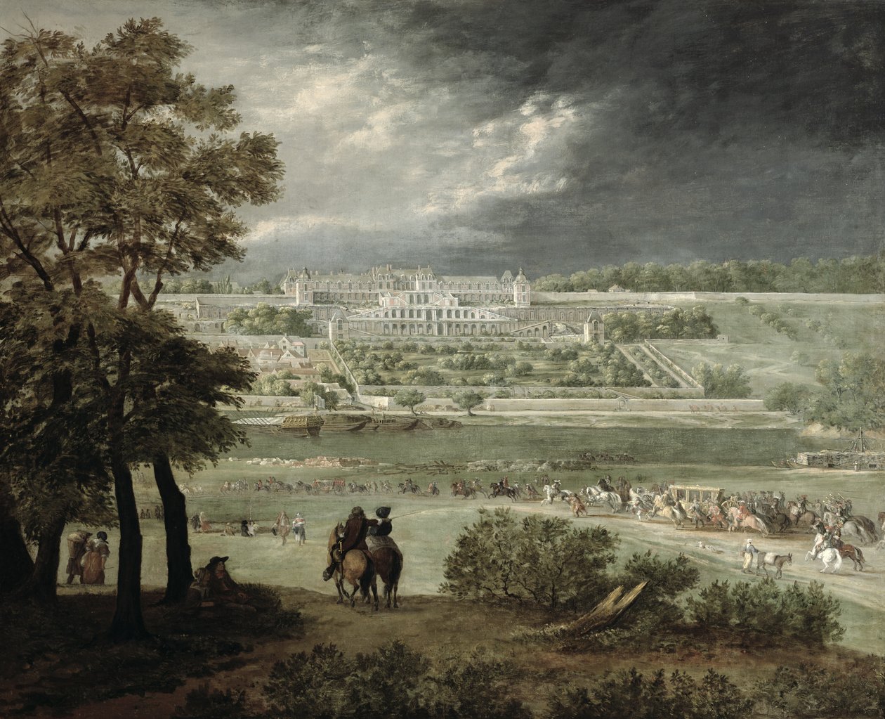 Castelo de St. Germain-en-Laye em 1655 de Adam Frans van der Meulen