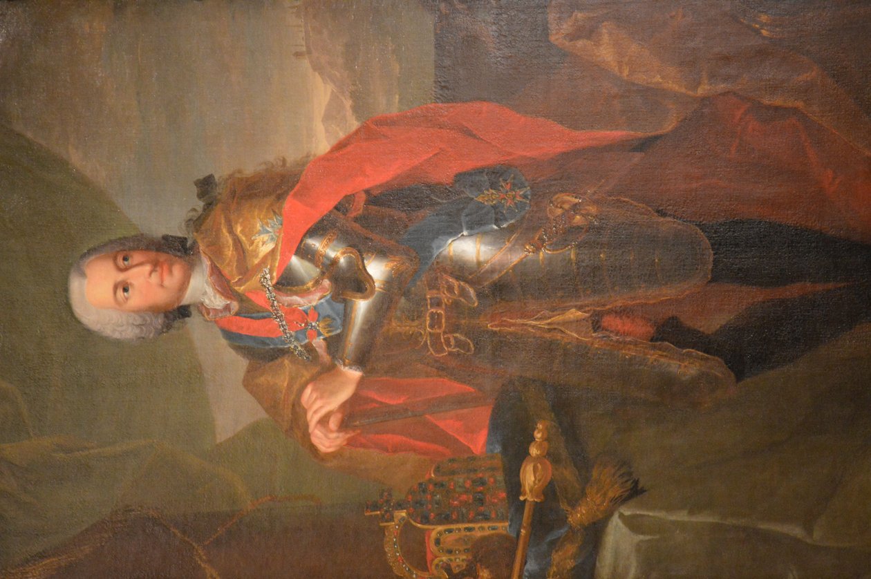 Retrato do estado de Carlos VII, Sacro Imperador Romano-Germânico de Adam Friedrich Oeser