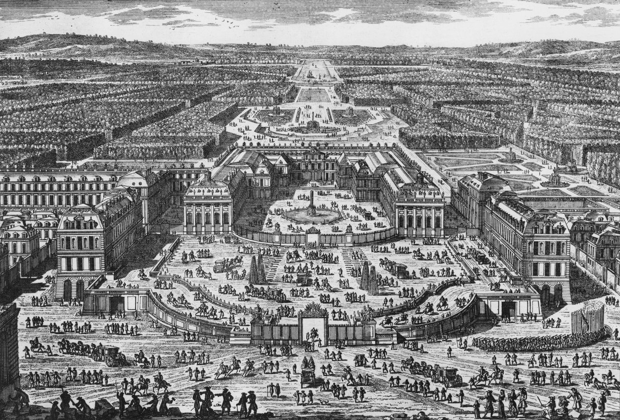 Vista do Chateau de Versailles de Adam Perelle