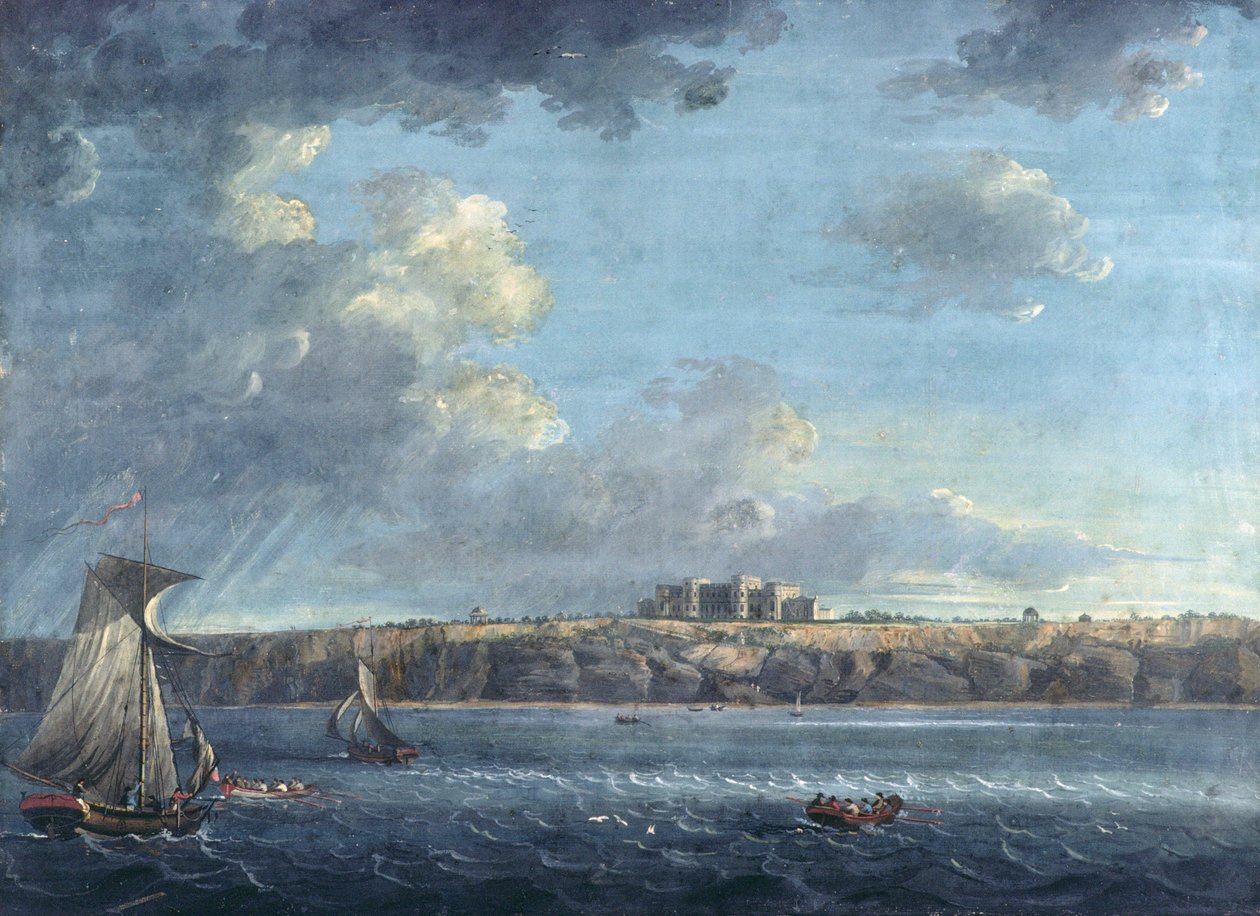 Highcliffe, perto de Christchurch, do mar de Adam Callander