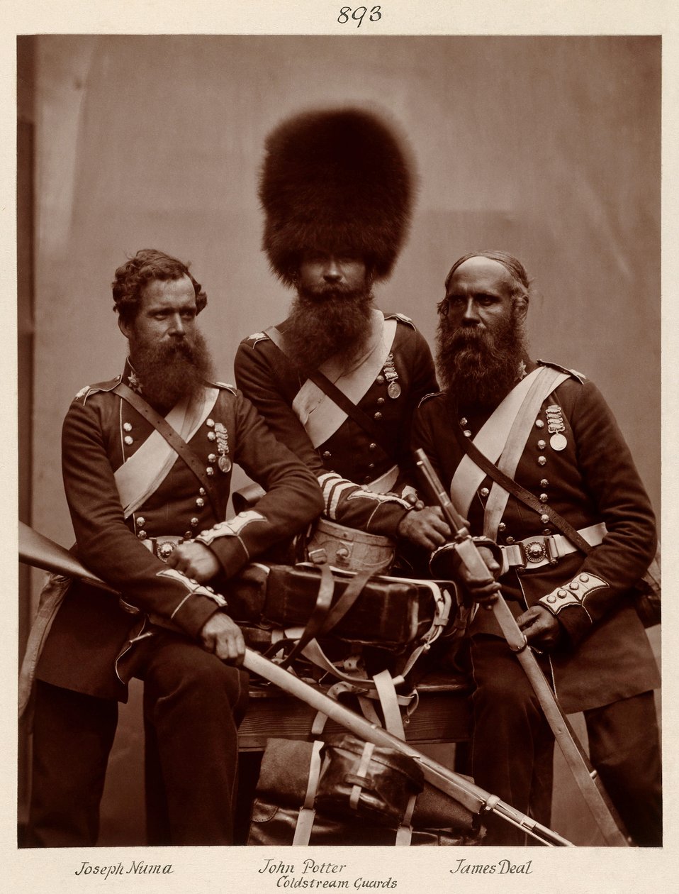 Hughes  Mullins depois de Cundall  Howlett - Heróis da Guerra da Crimeia - Joseph Numa, John Potter e James Deal da Guarda a Corrente Fria de Adam Cuerden