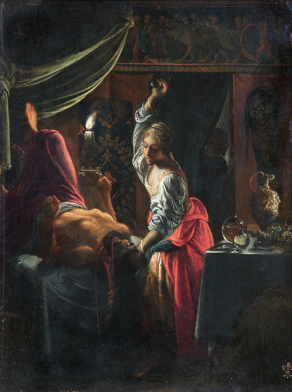 Judith Slaying Holofernes, c.1601-03 (óleo sobre cobre) de Adam Elsheimer