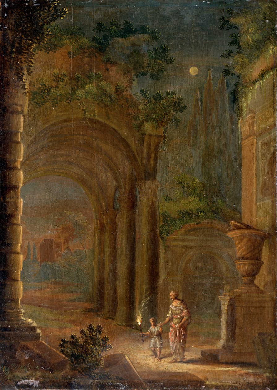 Paisagem, final do século XVI de Adam Elsheimer