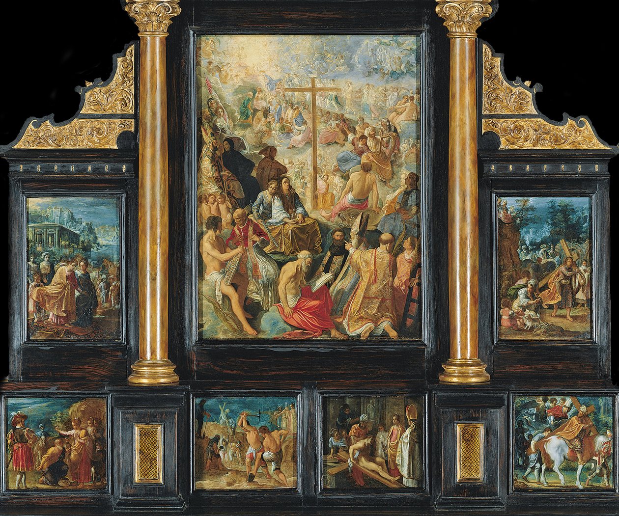 O Retábulo de Frankfurt da Exaltação da Verdadeira Cruz de Adam Elsheimer