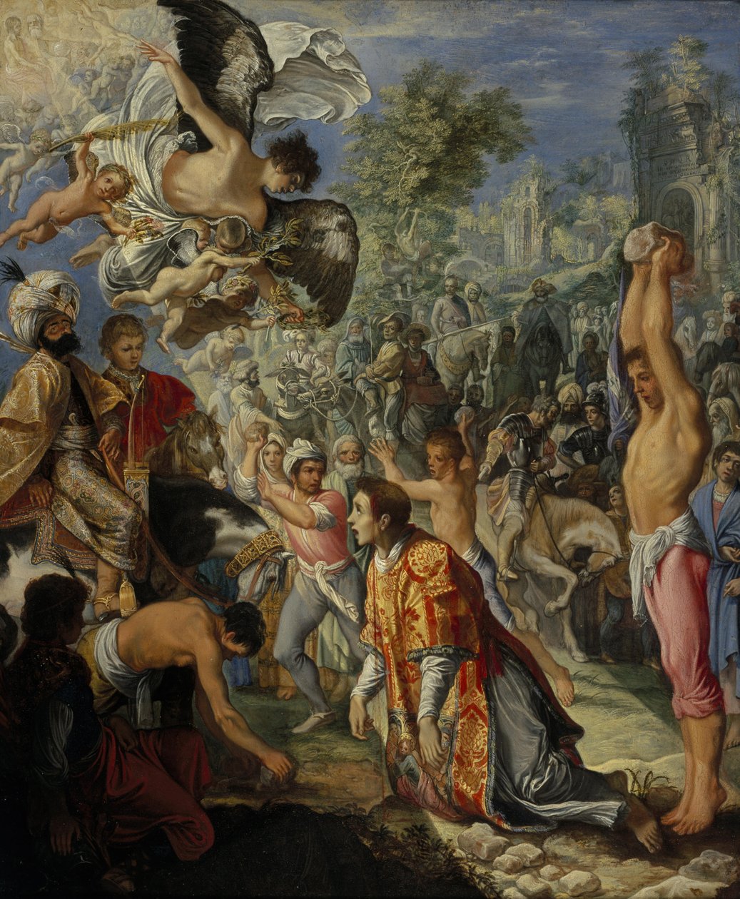 A lapidação de Santo Estêvão de Adam Elsheimer