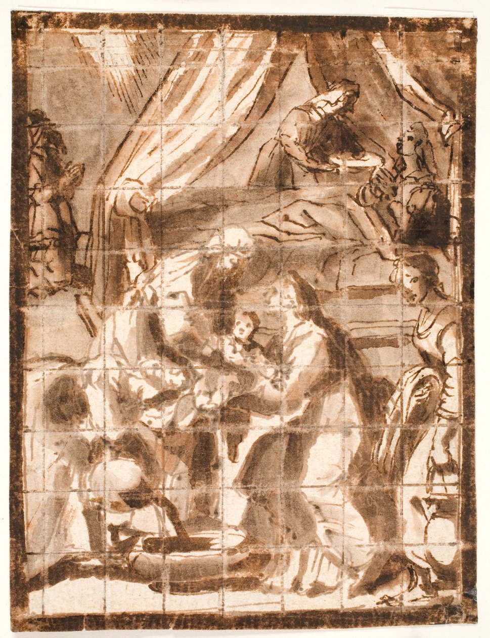 O nascimento da virgem Maria de Adam Elsheimer