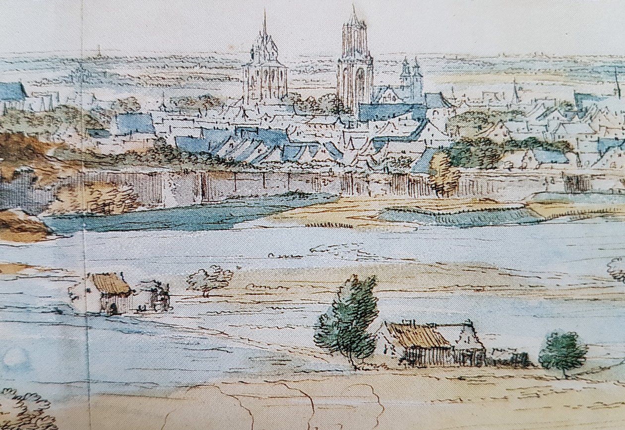 Vista de Maastricht (A F vd Meulen, 1673), pormenor 2 de Adam Frans van der Meulen