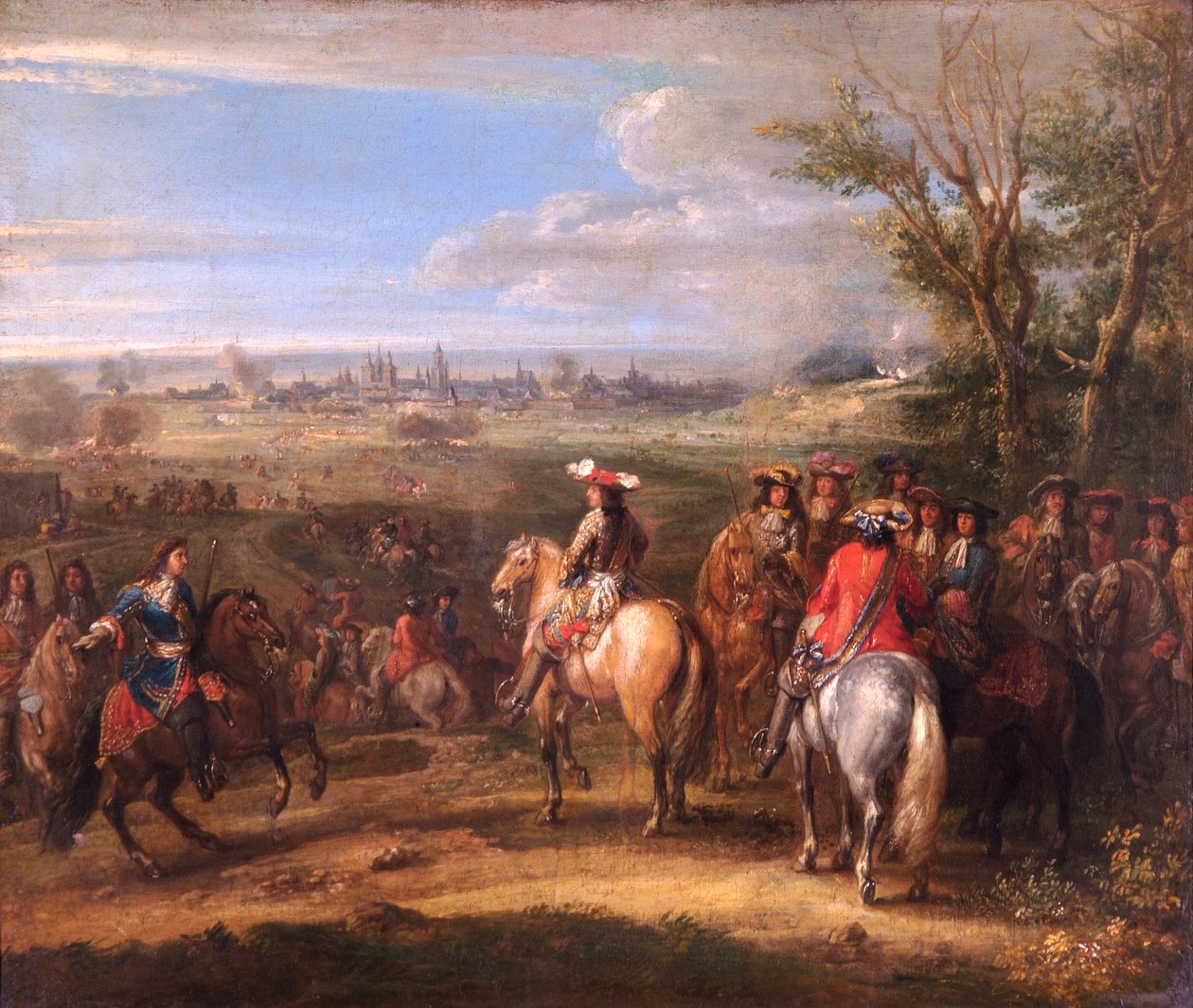 Luís XIV num Cerco, c.1678 (óleo sobre tela) de Adam Frans van der Meulen