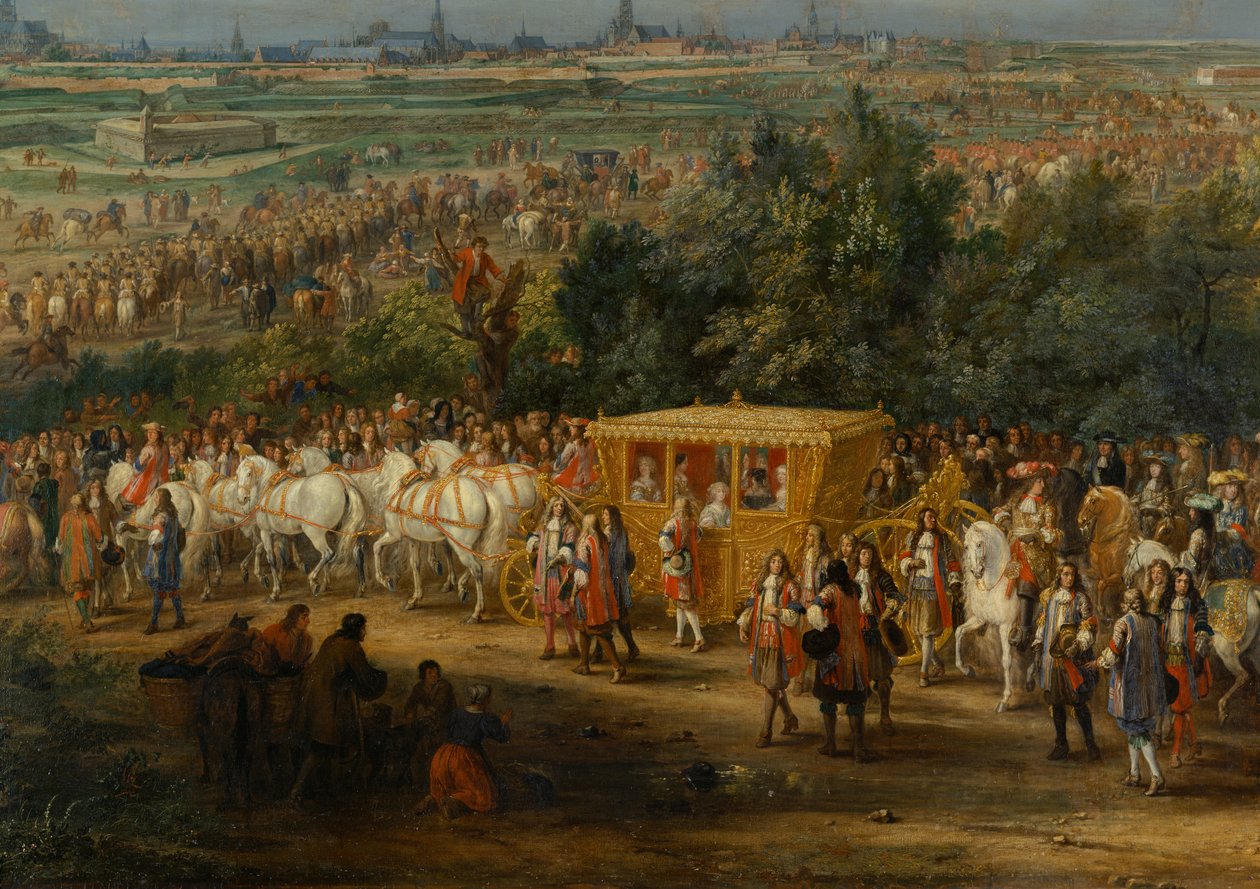 A entrada de Louis XIV de Adam Frans van der Meulen