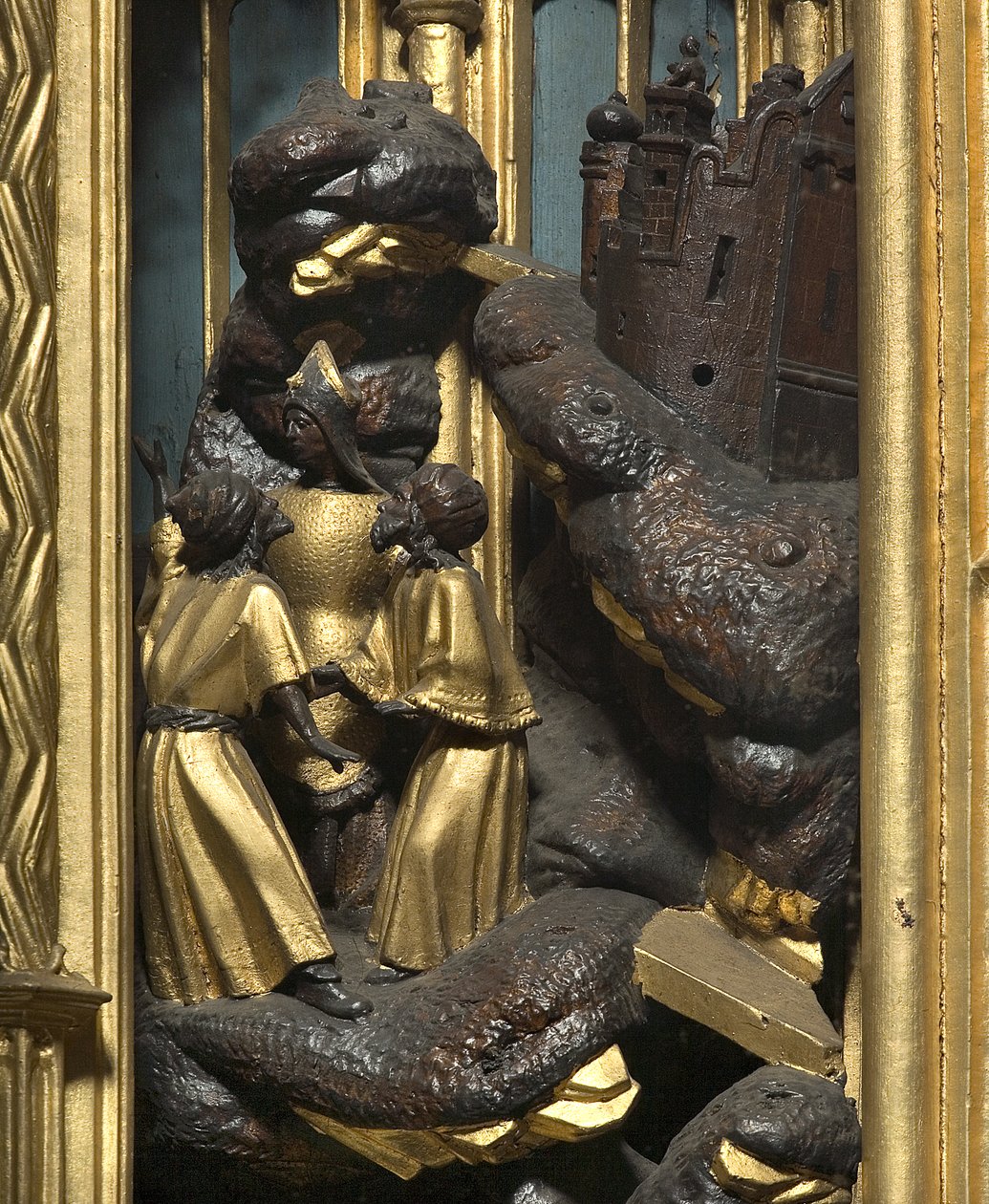 Adoração dos Magos, detalhe de Adam Kraft