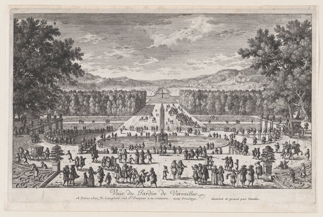 O Jardim de Versalhes, 1660-95., 1660-95. de Adam Perelle