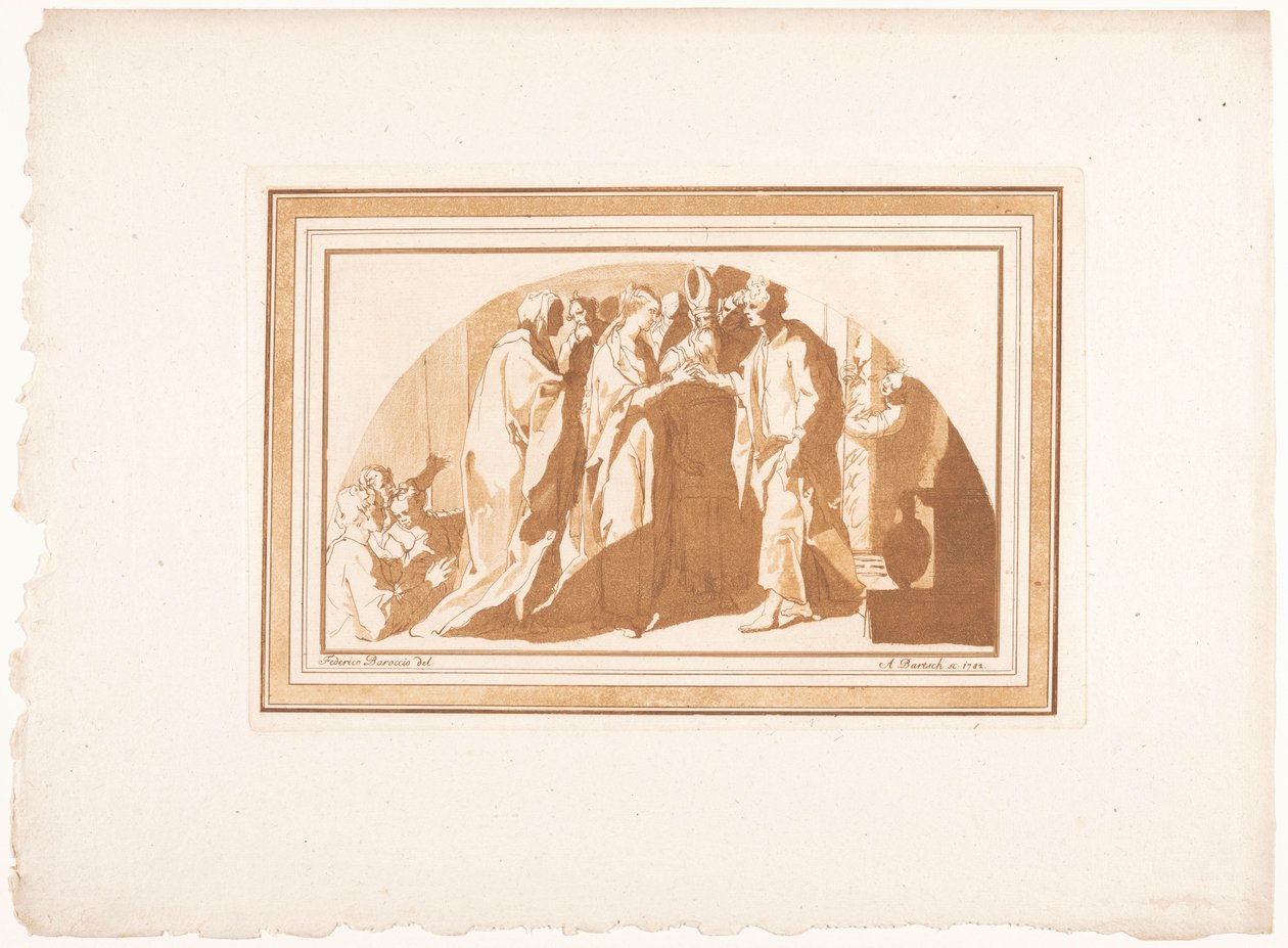Casamento de Maria e José de Adam von Bartsch