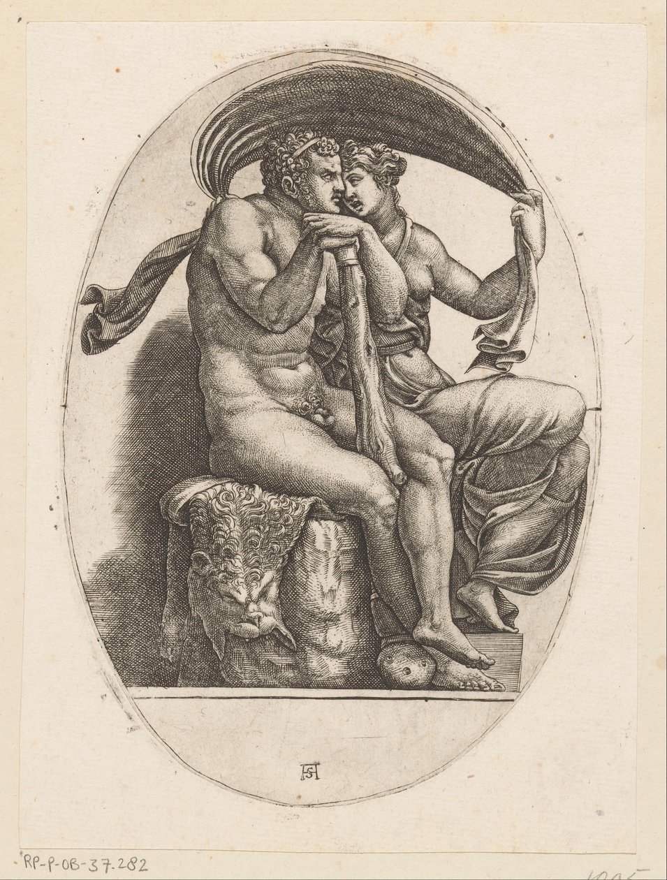 Hércules em Deianeira de Adamo Scultori