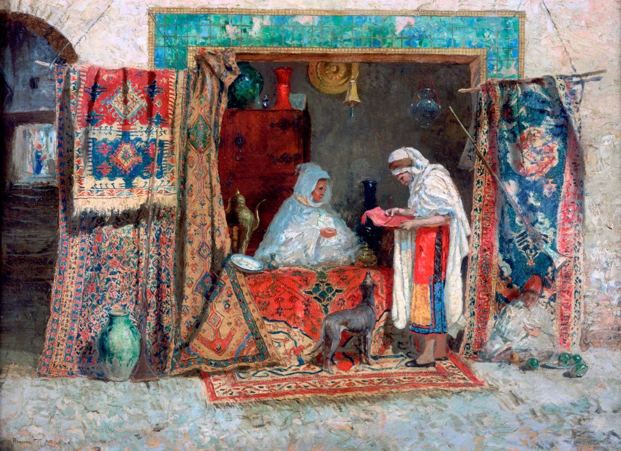 Vendedor de tapetes, c1870-1913 de Addison Thomas Millar